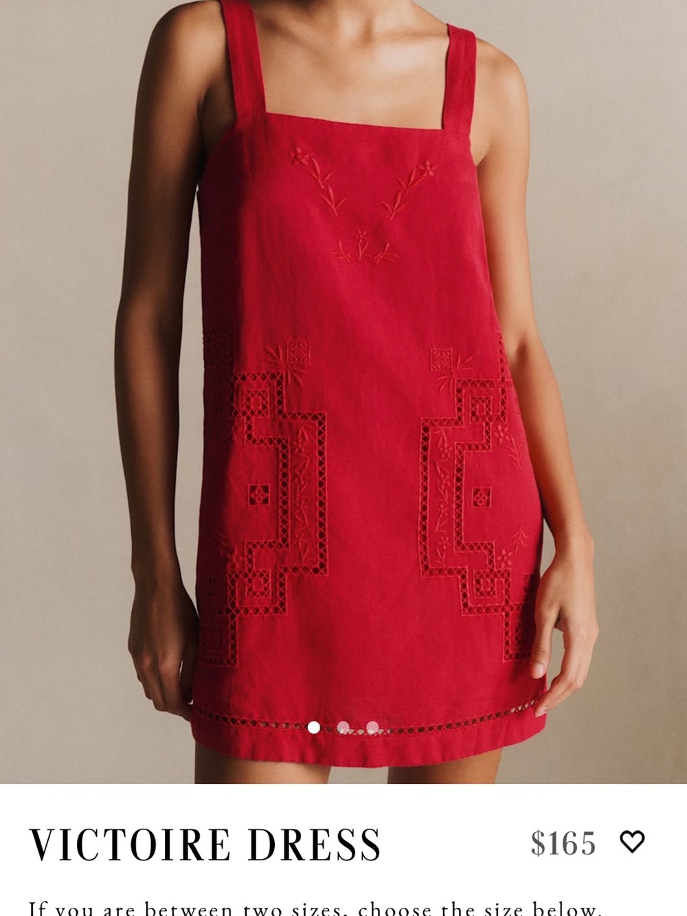 Sezane Red Victoire Dress